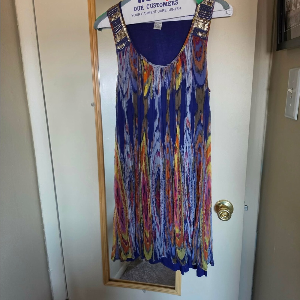 Alberto Makali Multicolor Sleeveless Midi Dress